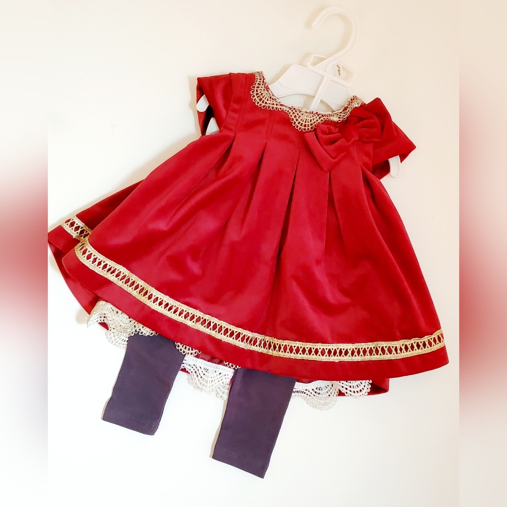 Heirlooms by Polly Flinders Holiday Dress 3-6 Months